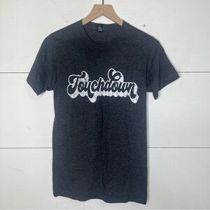 Tultex • Heathered Gray Touchdown Short Sleeve Unisex T-Shirt Size Small